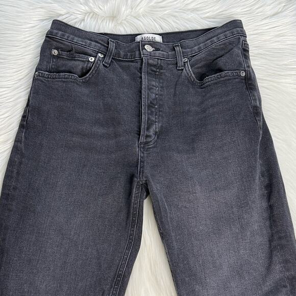 Agolde Riley High Rise Straight Crop Jeans in Progress - Picture 3 of 10